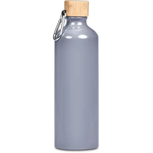 Serendipio Origen Aluminium & Bamboo Water Bottle  - Grey